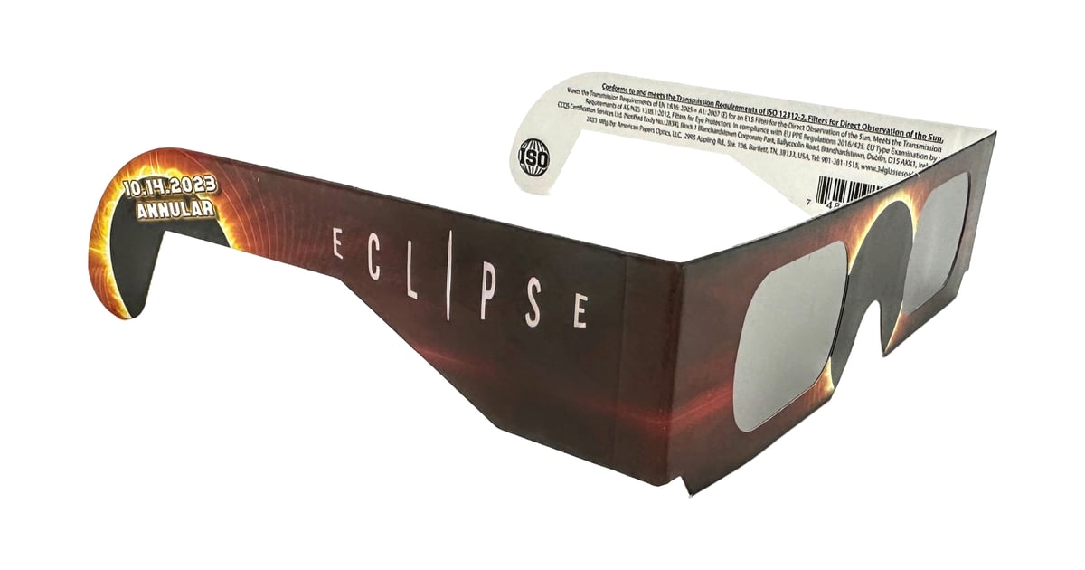 what is solar eclipse glasses made out of